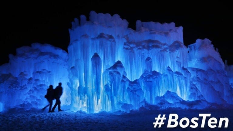Ice Castles in North Woodstock, N.H.